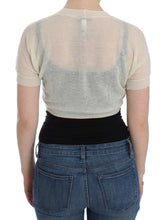 White Wool Cardigan Sweater Ermanno Scervino