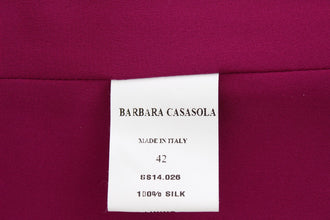 Purple Silk Sleeveless Blouse Top Barbara Casasola