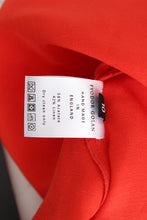 Red Mini Linen 3/4 Sleeve Sheath Dress Fyodor Golan