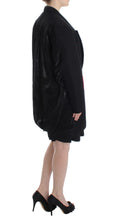 Black Coat Trench Long Draped Jacket Blazer KAALE SUKTAE