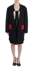 Black Coat Trench Long Draped Jacket Blazer KAALE SUKTAE