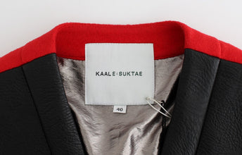 Black Short Croped Coat Bomber Jacket KAALE SUKTAE