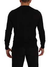 Black Cashmere Button Down Cardigan Sweater Dolce & Gabbana