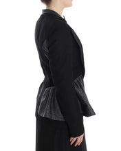 Black Short Blazer Coat Biker Jacket KAALE SUKTAE