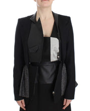 Black Short Blazer Coat Biker Jacket KAALE SUKTAE