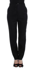 Black High Waist Straight Slim Dress Pants KAALE SUKTAE