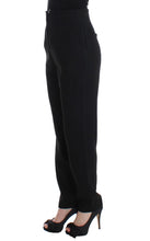 Black High Waist Straight Slim Dress Pants KAALE SUKTAE