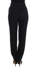 Black High Waist Straight Slim Dress Pants KAALE SUKTAE