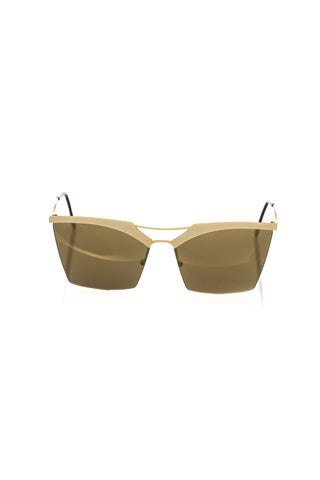 Gold Metallic Fiber Women Sunglasses Frankie Morello
