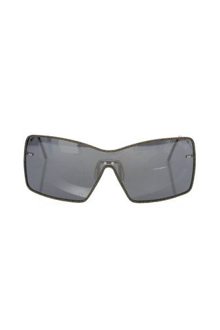 Black Metallic Fiber Women's Sunglass Frankie Morello