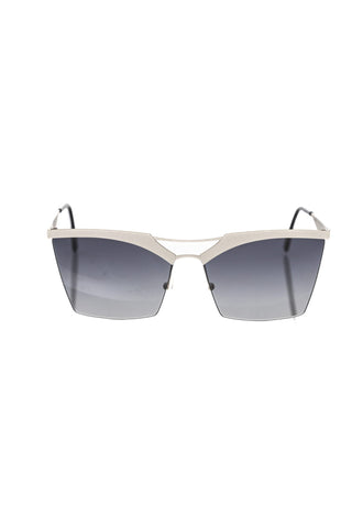 Silver Metallic Women's Sunglass Frankie Morello
