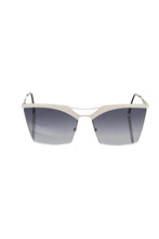 Silver Metallic Women's Sunglass Frankie Morello