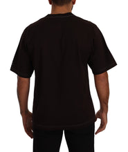 Bordeaux Cotton L-Amore Print Crewneck T-shirt Dolce & Gabbana