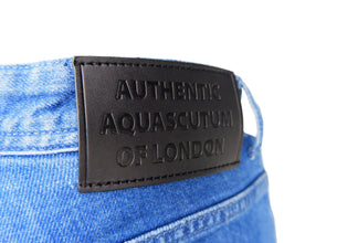 Blue Cotton Men's Jeans Aquascutum