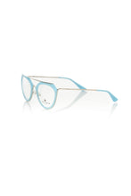 Light Blue Metallic Women Frame Frankie Morello