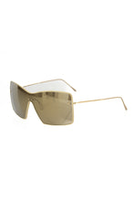 Gold Metallic Fiber Women Sunglasses Frankie Morello