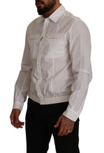 White Cotton Button Down Men Collared Shirt Dolce & Gabbana