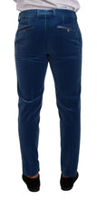 Blue SICILIA Velvet Slim Fit 2 Piece Suit Dolce & Gabbana