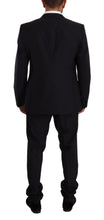 Blue GOLD Wool Single Breasted 2 Piece Suit Dolce & Gabbana