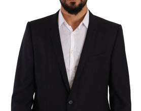 Blue GOLD Wool Single Breasted 2 Piece Suit Dolce & Gabbana