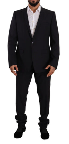 Blue GOLD Wool Single Breasted 2 Piece Suit Dolce & Gabbana