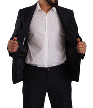 Blue MARTINI Slim fit 2 Piece Coat Suit Dolce & Gabbana