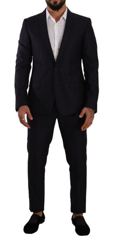 Blue MARTINI Slim fit 2 Piece Coat Suit Dolce & Gabbana