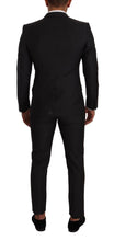 Black MARTINI Single Breasted 2 Piece Suit Dolce & Gabbana