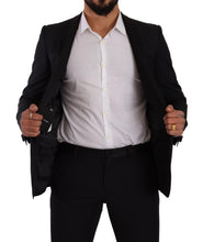 Black Fantasy GOLD Wool Slim Fit 2 Piece Suit Dolce & Gabbana