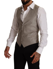 Beige Wool Single Breasted Waistcoat Vest Dolce & Gabbana