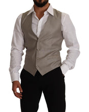 Beige Wool Single Breasted Waistcoat Vest Dolce & Gabbana