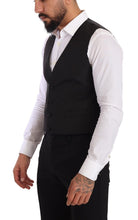 Gray Silk Slim Fit Waistcoat Formal Vest Dolce & Gabbana
