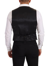 Gray Silk Slim Fit Waistcoat Formal Vest Dolce & Gabbana