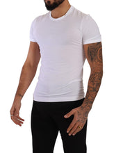 White Round Neck Cotton Stretch T-shirt Underwear Dolce & Gabbana