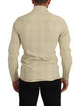 Yellow SICILIA Cotton Casual Slim Fit Shirt Dolce & Gabbana