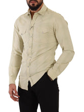 Yellow SICILIA Cotton Casual Slim Fit Shirt Dolce & Gabbana
