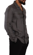 Gray Fantasy Pattern Pajama Top Mens Shirt Dolce & Gabbana