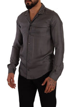 Gray Fantasy Pattern Pajama Top Mens Shirt Dolce & Gabbana
