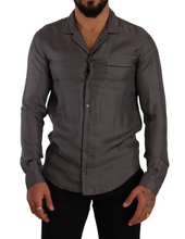 Gray Fantasy Pattern Pajama Top Mens Shirt Dolce & Gabbana