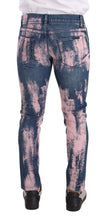 Blue Pink Tie Dye Cotton Skinny Denim Jeans Dolce & Gabbana