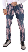 Blue Pink Tie Dye Cotton Skinny Denim Jeans Dolce & Gabbana