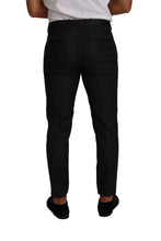 Gray Check Wool Formal Trouser Dress Pants Dolce & Gabbana