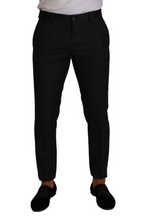 Gray Check Wool Formal Trouser Dress Pants Dolce & Gabbana