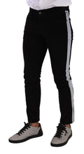 Black Cotton Stretch Skinny Corduroy Jeans Dolce & Gabbana