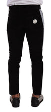 Black Cotton Stretch Skinny Corduroy Jeans Dolce & Gabbana