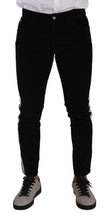 Black Cotton Stretch Skinny Corduroy Jeans Dolce & Gabbana