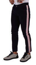 Blue Corduroy Cotton Stretch Skinny Jeans Dolce & Gabbana