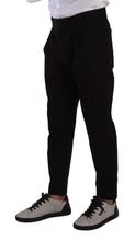 Black Cotton Stretch Chinos Trouser Jeans Dolce & Gabbana