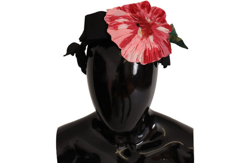 Black Silk White Hair Parrucchiera Diadem Headband Dolce & Gabbana