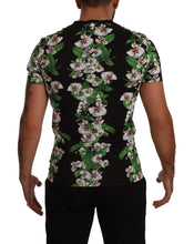 Black Floral Print Crewneck T-shirt Dolce & Gabbana